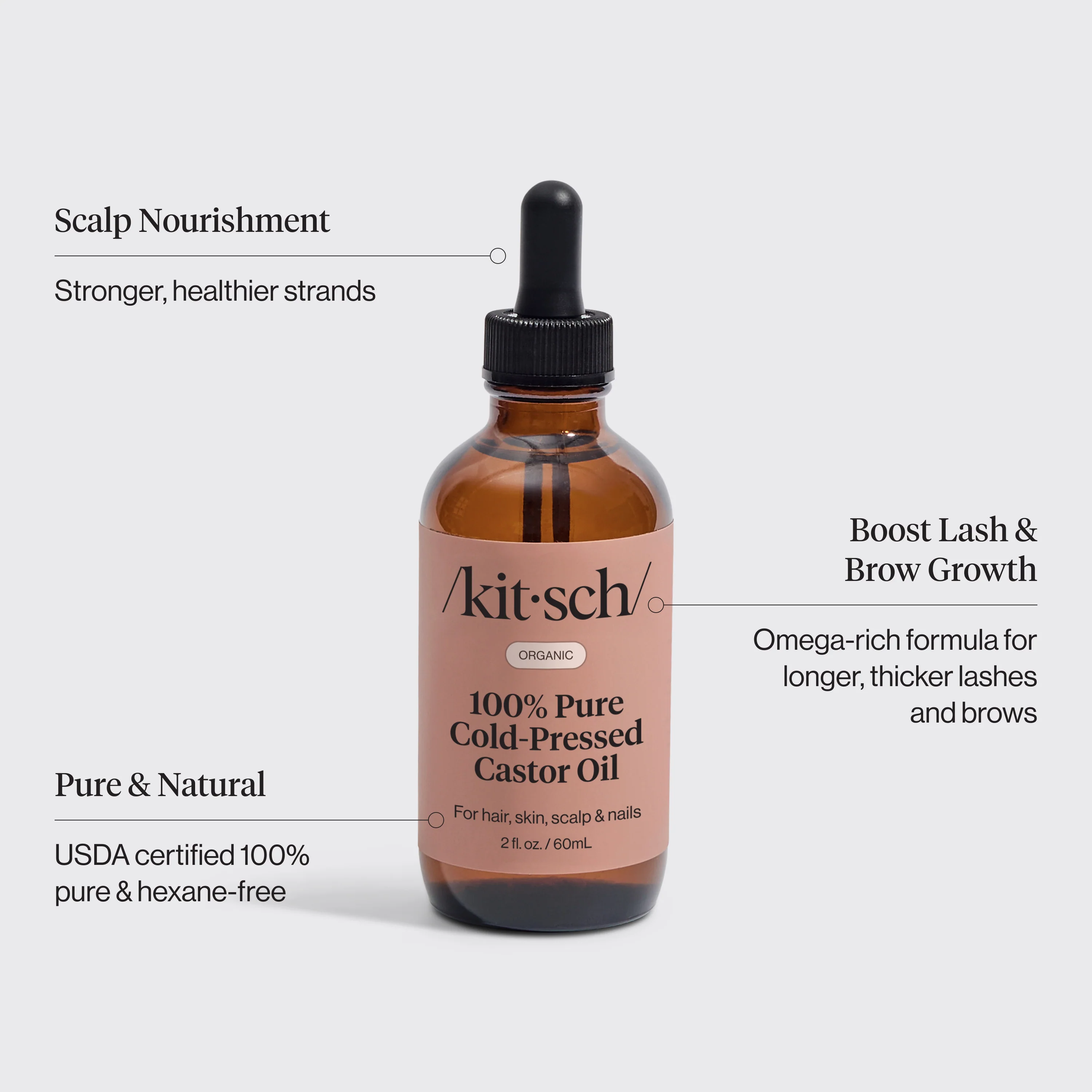 100% Castor Oil 2oz + FREE Eco-Friendly Dermaplaner - Image 3