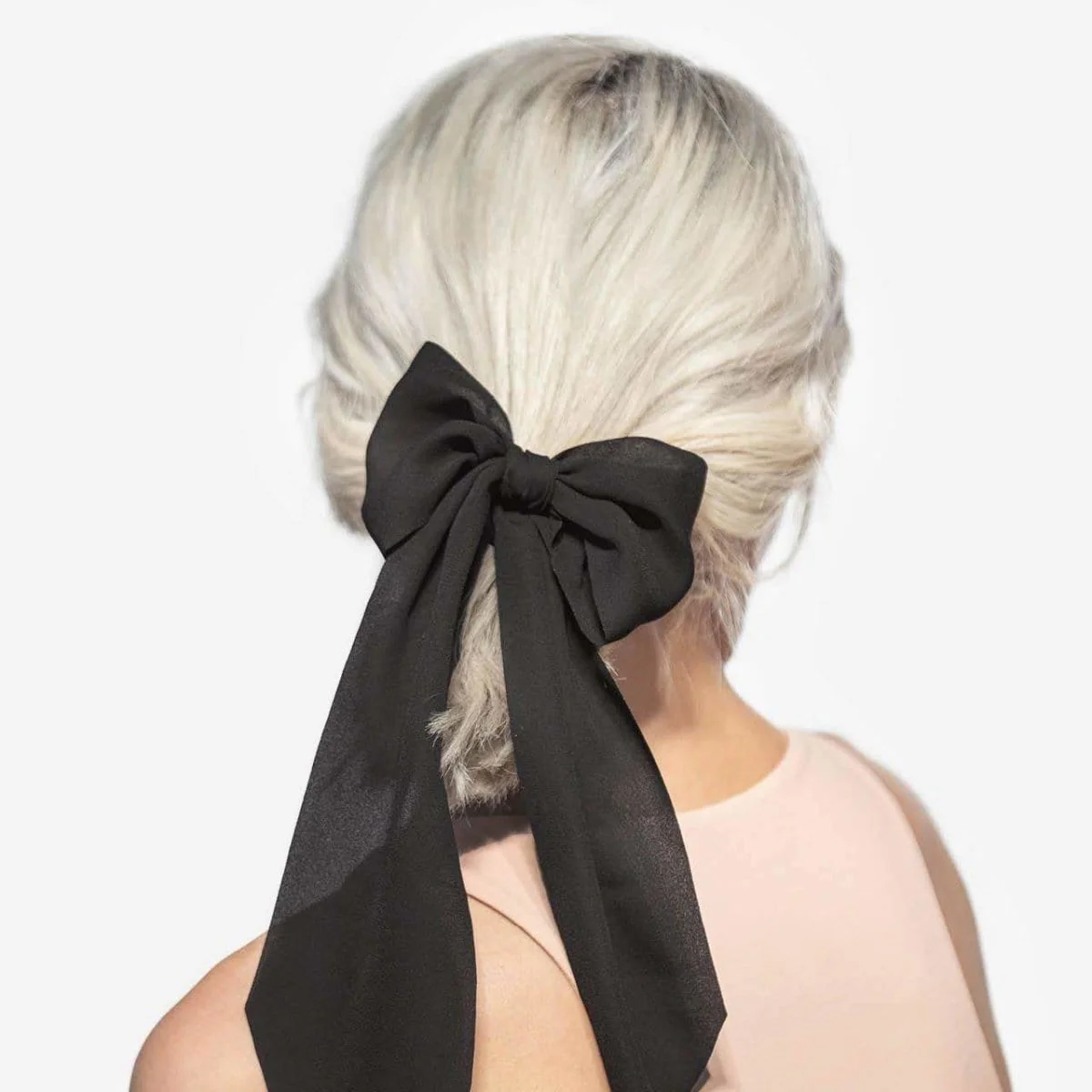 Crepe Scarf Scrunchies 2pc- Moss - Image 2