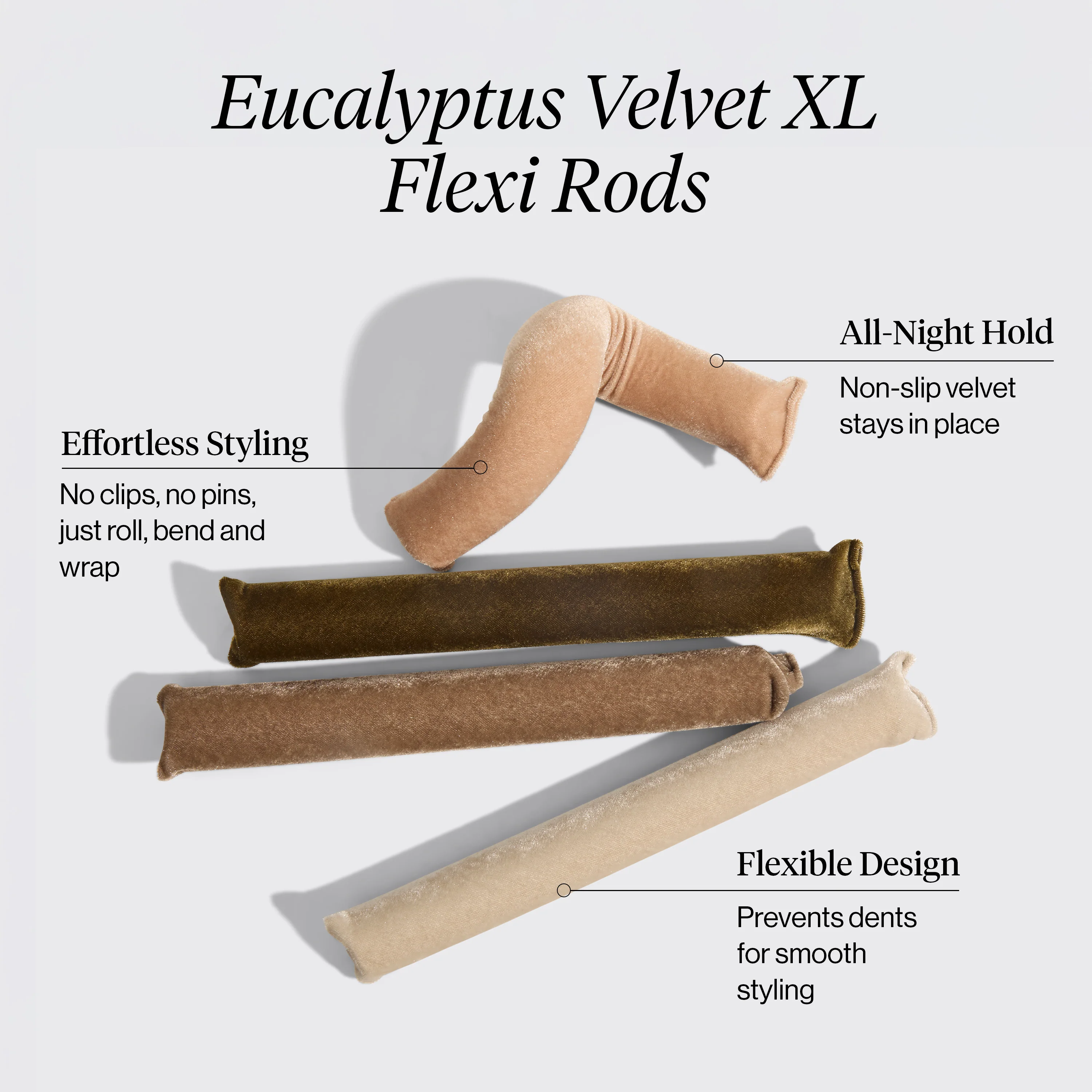 Eucalyptus Velvet XL Flexi Rods 4pc Set - Image 2