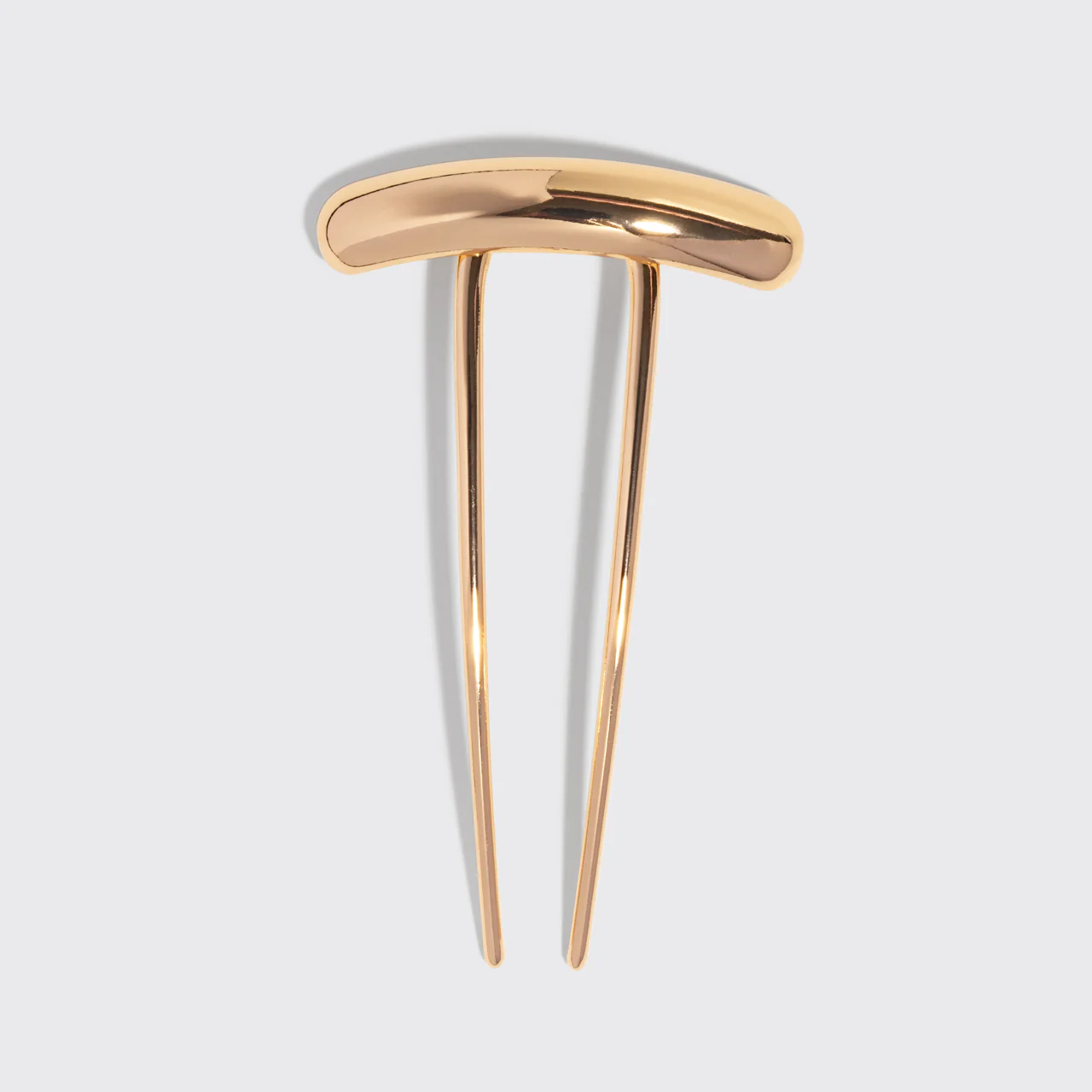 Gold Metal Barrette French Hair Pin - Mini - Image 5