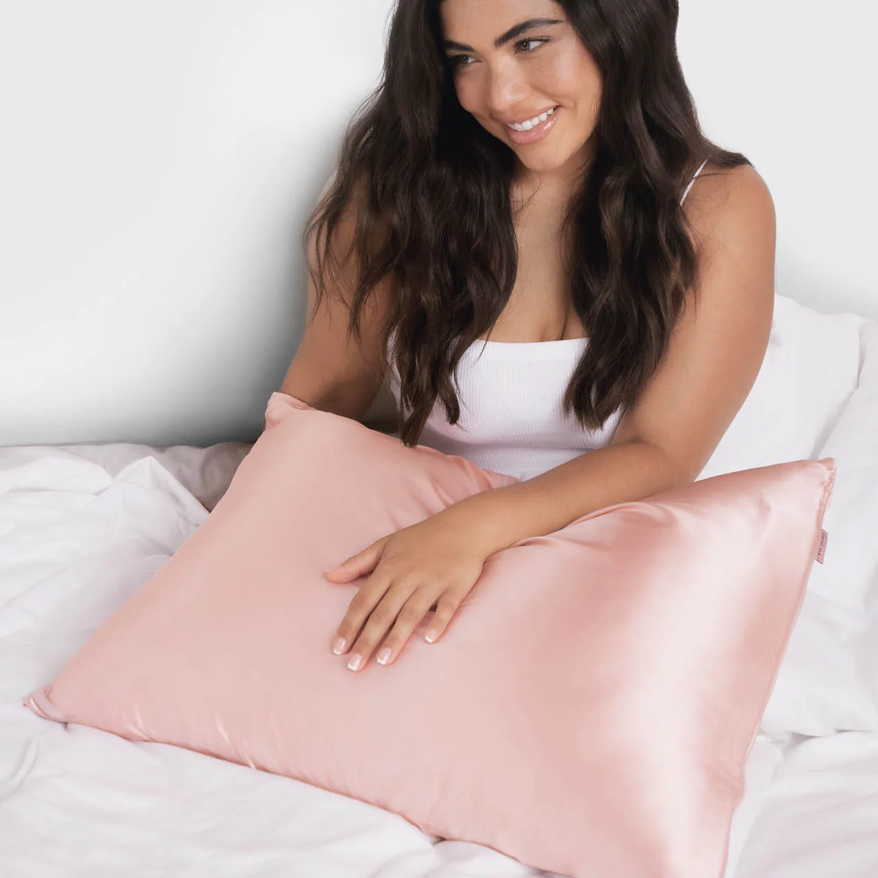 Satin Pillowcase in Blush - King - Image 2