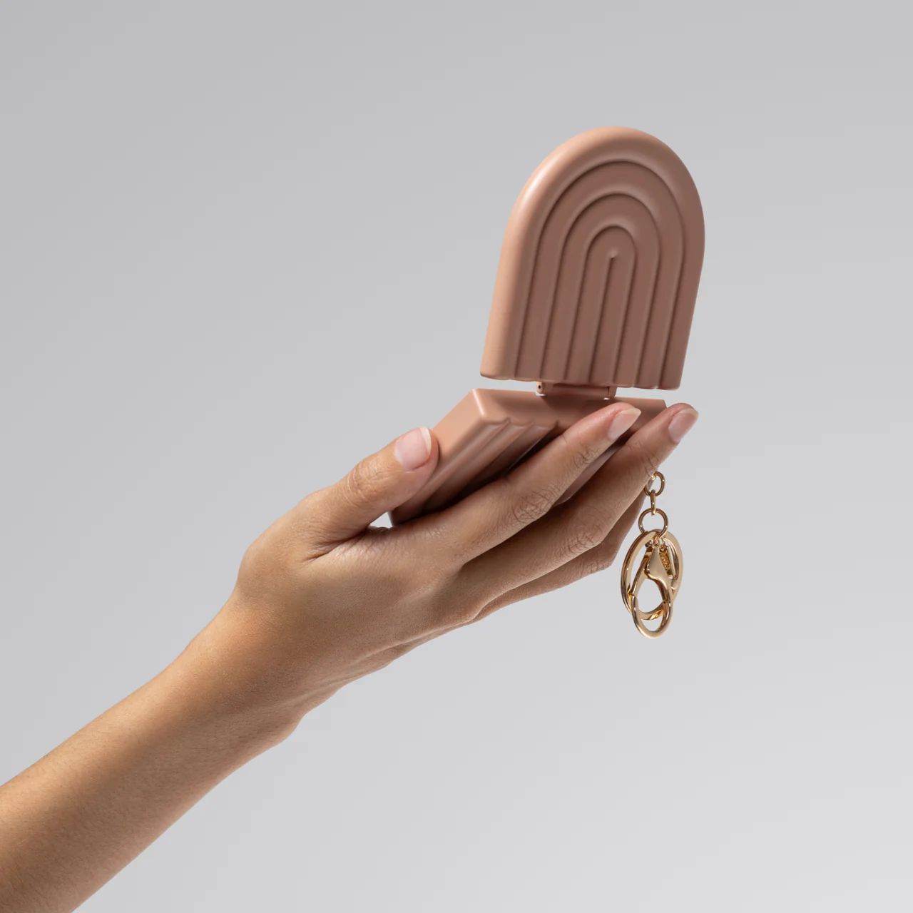 Terracotta Compact Mirror Keychain - Image 6