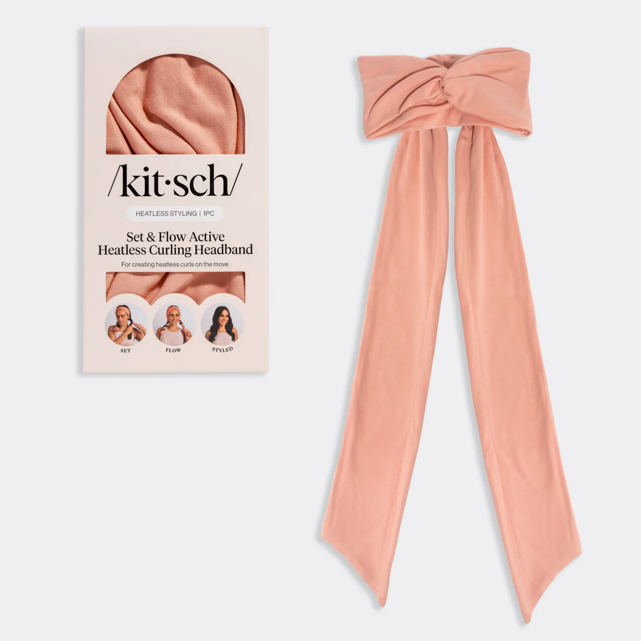 Terracotta Set & Flow Active Curling Headband