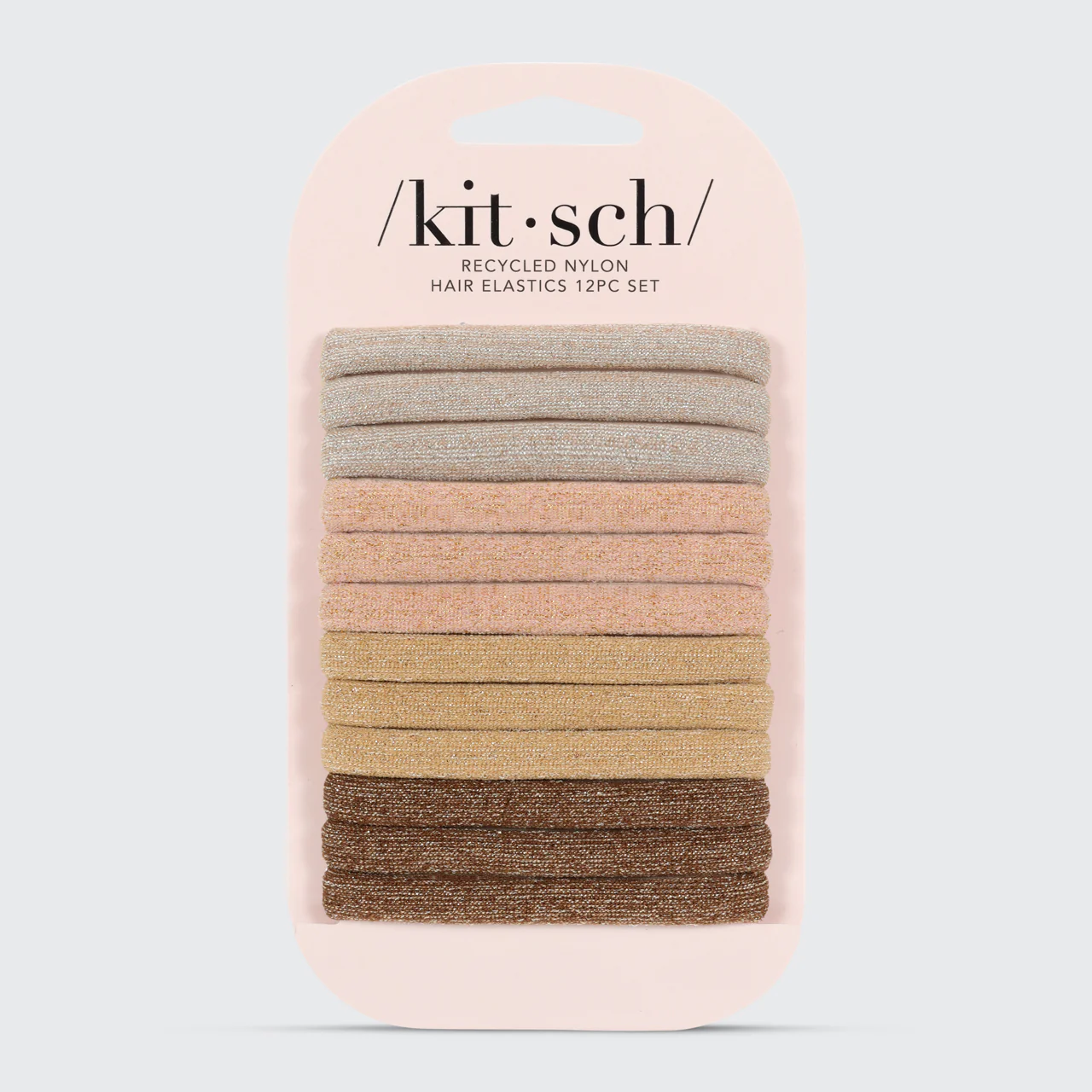 Neutral Glitter Elastics 12pc Set - Image 2