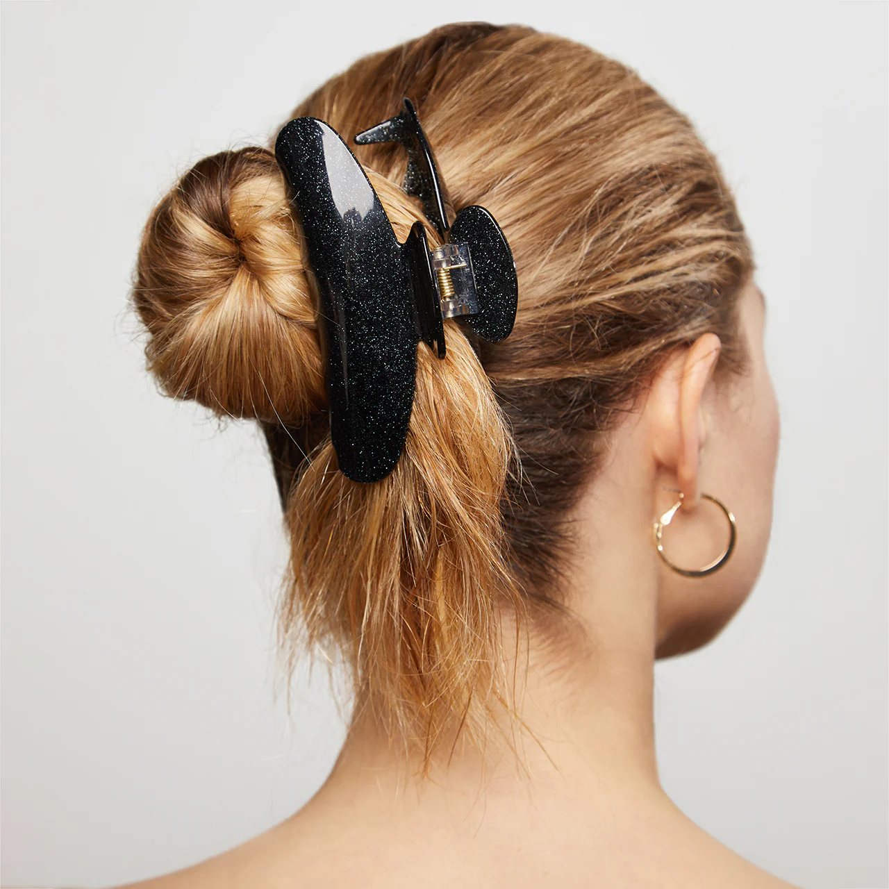 Black Glitter Claw Clip - Image 4