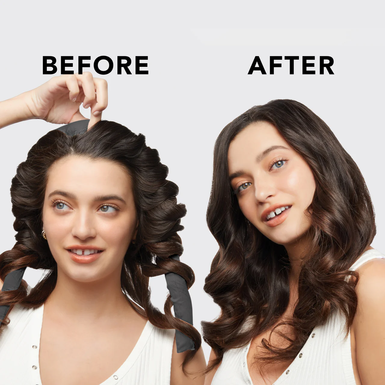 Charcoal Satin Heatless Curling Set - Image 4