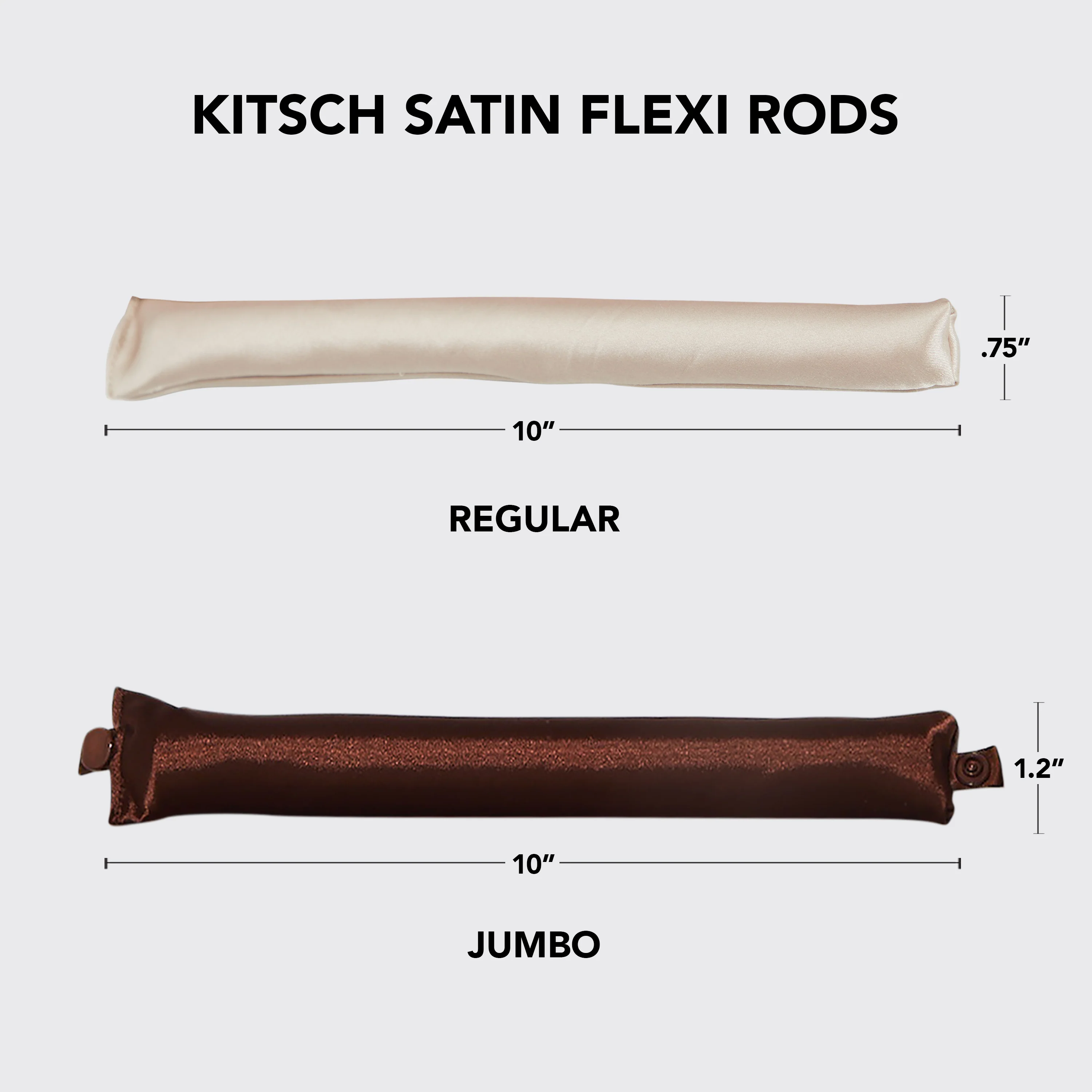 Rosewood Jumbo Satin Flexi Rods 4pc Set - Image 4