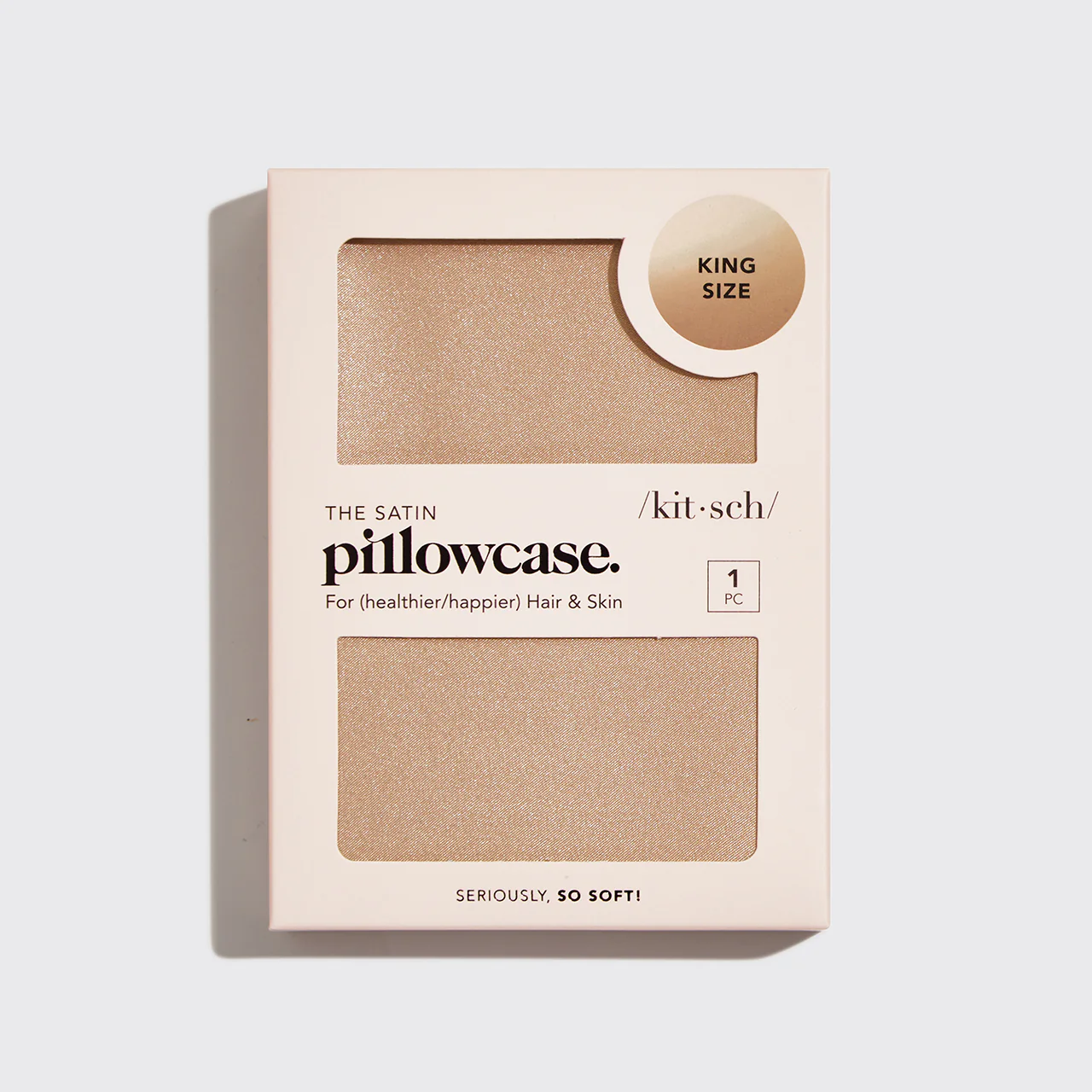 Satin Pillowcase in Champagne - King - Image 3