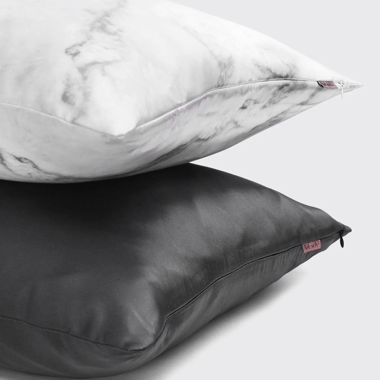 Satin Pillowcase in Charcoal 4 Pack Bundle - Image 3