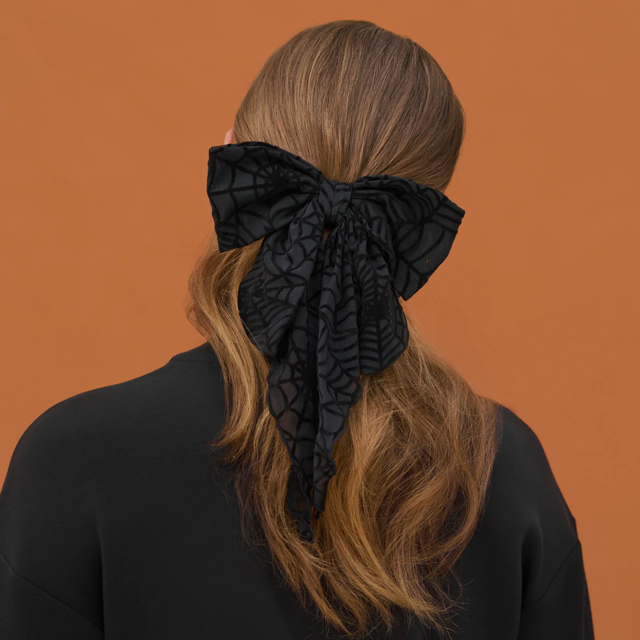 Spiderweb Bow Hair Clip - Image 3