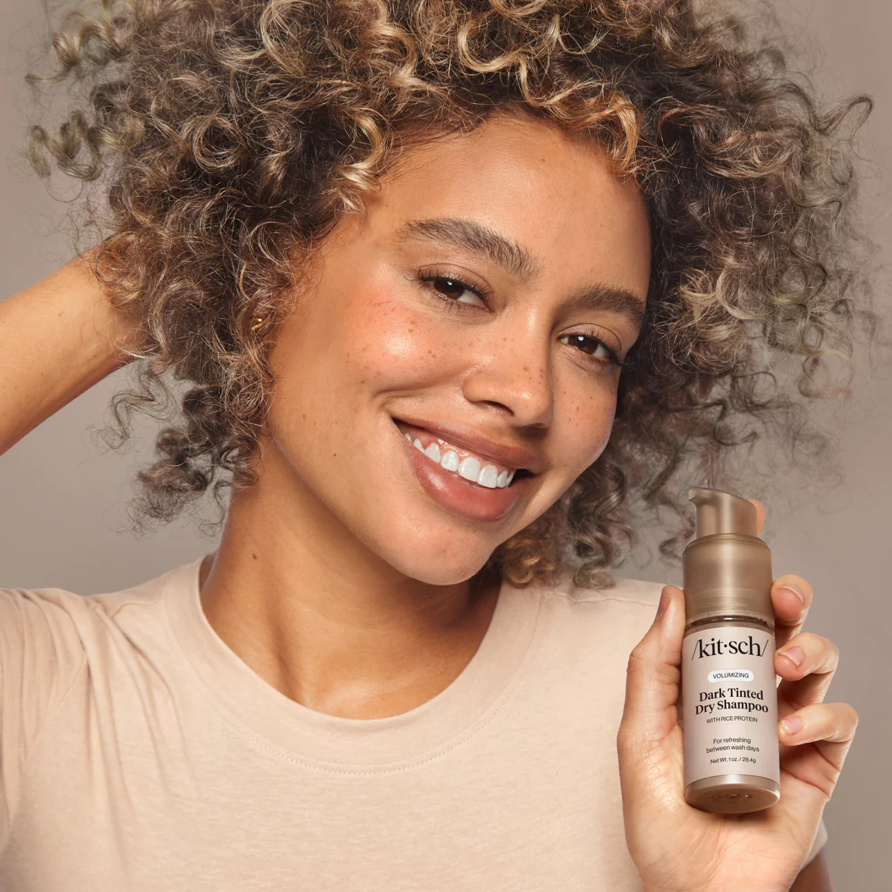 Volumizing Rice Protein Dry Shampoo - Dark Tinted 1 oz - Image 6